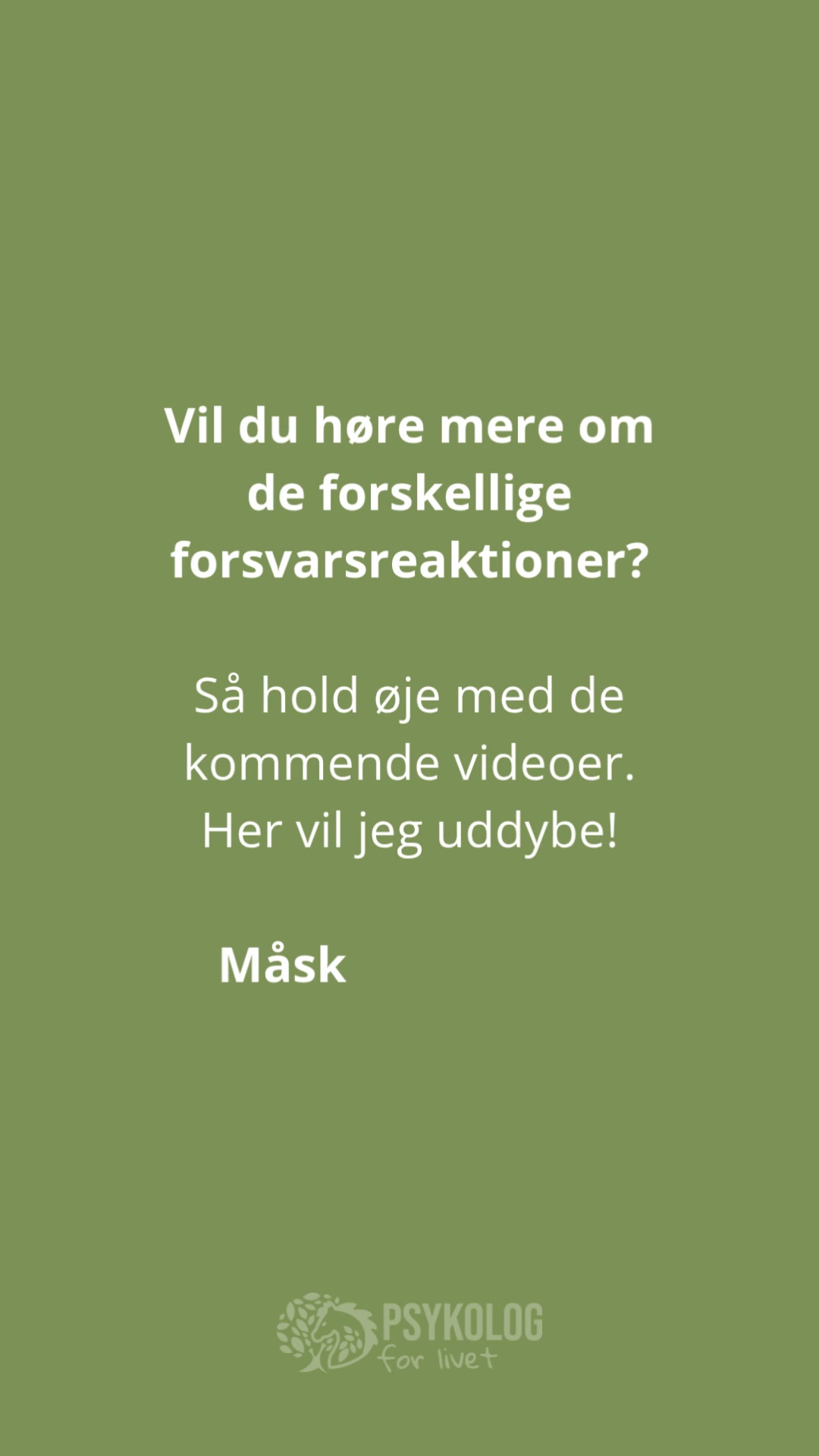 Psykolog for Livet